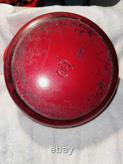 Le Creuset Cocotte Ronde en Fonte 30 6,75 qt. Rouge Cerise avec Couvercle