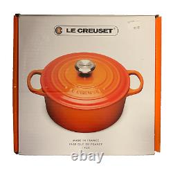 Le Creuset Cocotte Ronde en Fonte Émaillée Signature, 3,5 qt. Meringue