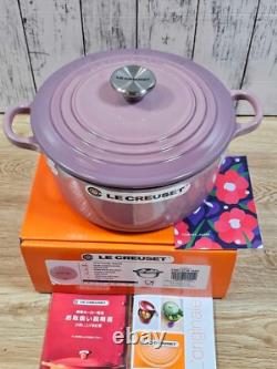 Le Creuset Cocotte Rondo 22cm 3.5Qt Mauve Rose Faitout en Fonte Neuf
