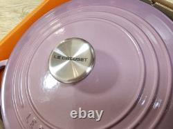 Le Creuset Cocotte Rondo 22cm 3.5Qt Mauve Rose Faitout en Fonte Neuf