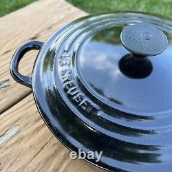 Le Creuset Cocotte en fonte émaillée de 3,5 litres, noir, fabriquée en France