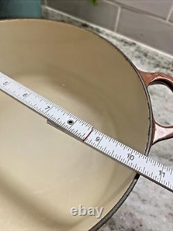 Le Creuset Cocotte en fonte marron chocolat #26, 5,5 litres. Excellent