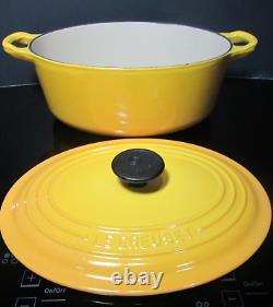Le Creuset Cocotte ovale en fonte émaillée en jaune dégradé ombre Dijon avec couvercle de 23 cm, 2,75 litres