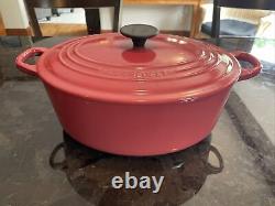 Le Creuset Cocotte ovale rouge de 5 litres #29 en excellent état d'occasion à peine utilisé