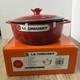 Le Creuset Cocotte Ronde En Fonte &eacute;maill&eacute;e Rouge Cerise 2 3/4 Qt Neuve