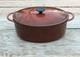 Le Creuset Cousances Faitout En Fonte Ovale 30 Avec Couvercle Ch&acirc;taigne 6-1/2 Qt