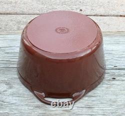 Le Creuset Cousances cocotte ovale en fonte avec couvercle, châtaigne, 6,5 qt