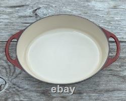 Le Creuset Cousances cocotte ovale en fonte avec couvercle, châtaigne, 6,5 qt