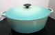 Le Creuset Émail Fonte Ombre Mat Cool Mint Cocotte Ovale Couvercle 31 6.75 Qt