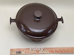 Le Creuset Enzo Mari #26 La Mama 5½QT Cocotte en fonte émaillée marron