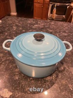 Le Creuset Faitout en Fonte Émaillée Teal/Turquoise/Bleu Ombré Teal #22 3,5 Qt