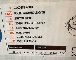 Le Creuset Harry Potter Quidditch Marseille 2,75 Qt Casserole en Fonte. Neuf dans sa boîte.