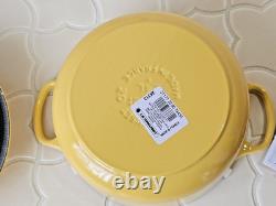 Le Creuset Signature 20 cm 2,25 qt cocotte en fonte Camomille jaune pastel / cadeau de Pâques