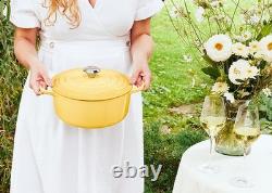 Le Creuset Signature 20 cm 2,25 qt cocotte en fonte Camomille jaune pastel / cadeau de Pâques