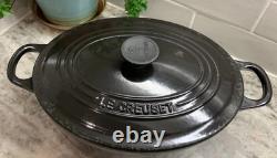 Le Creuset Signature Casserole Ovale Cocotte 3,5 L. Noir Brillant #25 R76