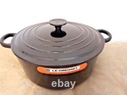 Le Creuset Signature Casserole Ronde 5,5 qt Neuf - Présentation en Magasin Noir