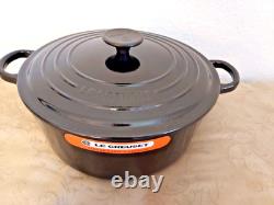Le Creuset Signature Casserole Ronde 5,5 qt Neuf - Présentation en Magasin Noir