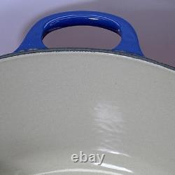 Le Creuset Signature Casserole Ronde Cocotte Bleu Cobalt Double Poignée SANS COUVERCLE