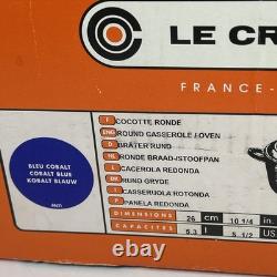 Le Creuset Signature Casserole Ronde Cocotte Bleu Cobalt Double Poignée SANS COUVERCLE