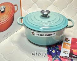 Le Creuset Signature Cocotte 20cm 2-3/4 Qt Menthe Fraîche Faitout en Fonte NON UTILISÉ Le Creuset Signature Cocotte 20cm 2-3/4 Qt Menthe Fraîche Faitout en Fonte NON UTILISÉ