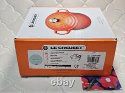 Le Creuset Signature Cocotte 20cm 2-3/4 Qt Menthe Fraîche Faitout en Fonte NON UTILISÉ