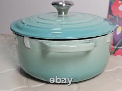Le Creuset Signature Cocotte 20cm 2-3/4 Qt Menthe Fraîche Faitout en Fonte NON UTILISÉ