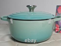 Le Creuset Signature Cocotte 20cm 2-3/4 Qt Menthe Fraîche Faitout en Fonte NON UTILISÉ