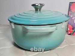 Le Creuset Signature Cocotte 20cm 2-3/4 Qt Menthe Fraîche Faitout en Fonte NON UTILISÉ