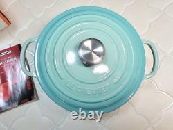Le Creuset Signature Cocotte 20cm 2-3/4 Qt Menthe Fraîche Faitout en Fonte NON UTILISÉ