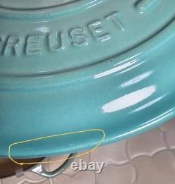Le Creuset Signature Cocotte 20cm 2-3/4 Qt Menthe Fraîche Faitout en Fonte NON UTILISÉ
