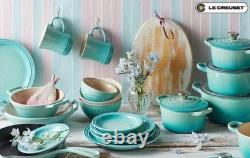 Le Creuset Signature Cocotte Cool Mint 18cm 2Qt en Fonte avec Bouton Argent
