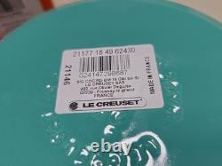 Le Creuset Signature Cocotte Cool Mint 18cm 2Qt en Fonte avec Bouton Argent