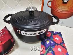Le Creuset Signature Cocotte Noir Mat Réglisse 18 cm 2Qt En Fonte Dutch Oven
