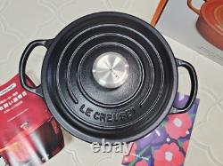 Le Creuset Signature Cocotte Noir Mat Réglisse 18 cm 2Qt En Fonte Dutch Oven