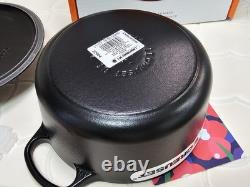 Le Creuset Signature Cocotte Noir Mat Réglisse 18 cm 2Qt En Fonte Dutch Oven
