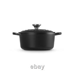 Le Creuset Signature Cocotte Noir Mat Réglisse 18 cm 2Qt En Fonte Dutch Oven