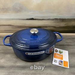 Le Creuset Signature Cocotte Ovale en Fonte Émaillée 6 3/4 qt. Lapis Éraflé
