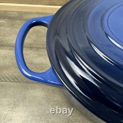 Le Creuset Signature Cocotte Ovale en Fonte Émaillée 6 3/4 qt. Lapis Éraflé