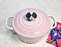 Le Creuset Signature Cocotte Ronde 16 cm 1,3 L Rose Coquillage en Fonte Excellent