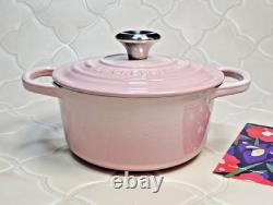 Le Creuset Signature Cocotte Ronde 16 cm 1,3 L Rose Coquillage en Fonte Excellent