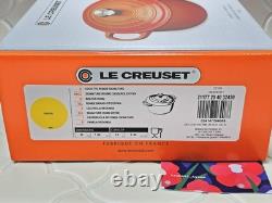 Le Creuset Signature Cocotte Ronde 20 cm 2,25 qt Jaune Soleil en fonte, neuf en boîte