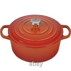 Le Creuset Signature Cocotte Ronde Émaillée en Fonte Large 3,5 L. Flame