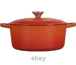 Le Creuset Signature Cocotte Ronde Émaillée en Fonte Large 3,5 L. Flame