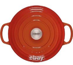 Le Creuset Signature Cocotte Ronde Émaillée en Fonte Large 3,5 L. Flame