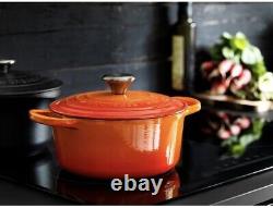 Le Creuset Signature Cocotte Ronde Émaillée en Fonte Large 3,5 L. Flame