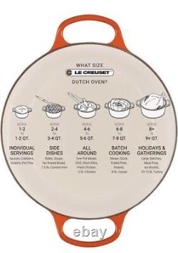 Le Creuset Signature Cocotte Ronde Émaillée en Fonte Large 3,5 L. Flame