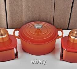 Le Creuset Signature Cocotte Ronde Émaillée en Fonte Large 3,5 L. Flame