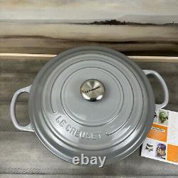 Le Creuset Signature Cocotte Ronde Émaillée en Fonte Large 6,75 L Grise OB