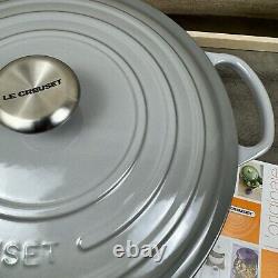 Le Creuset Signature Cocotte Ronde Émaillée en Fonte Large 6,75 L Grise OB