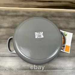 Le Creuset Signature Cocotte Ronde Émaillée en Fonte Large 6,75 L Grise OB